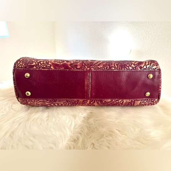 Purple Pink Tooled Leather Patricia Nash Bag - Picture 5 of 8